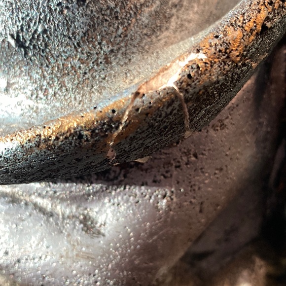 🎄 Ceramic statue, green/brown/silver tones, NEW - Picture 5 of 15